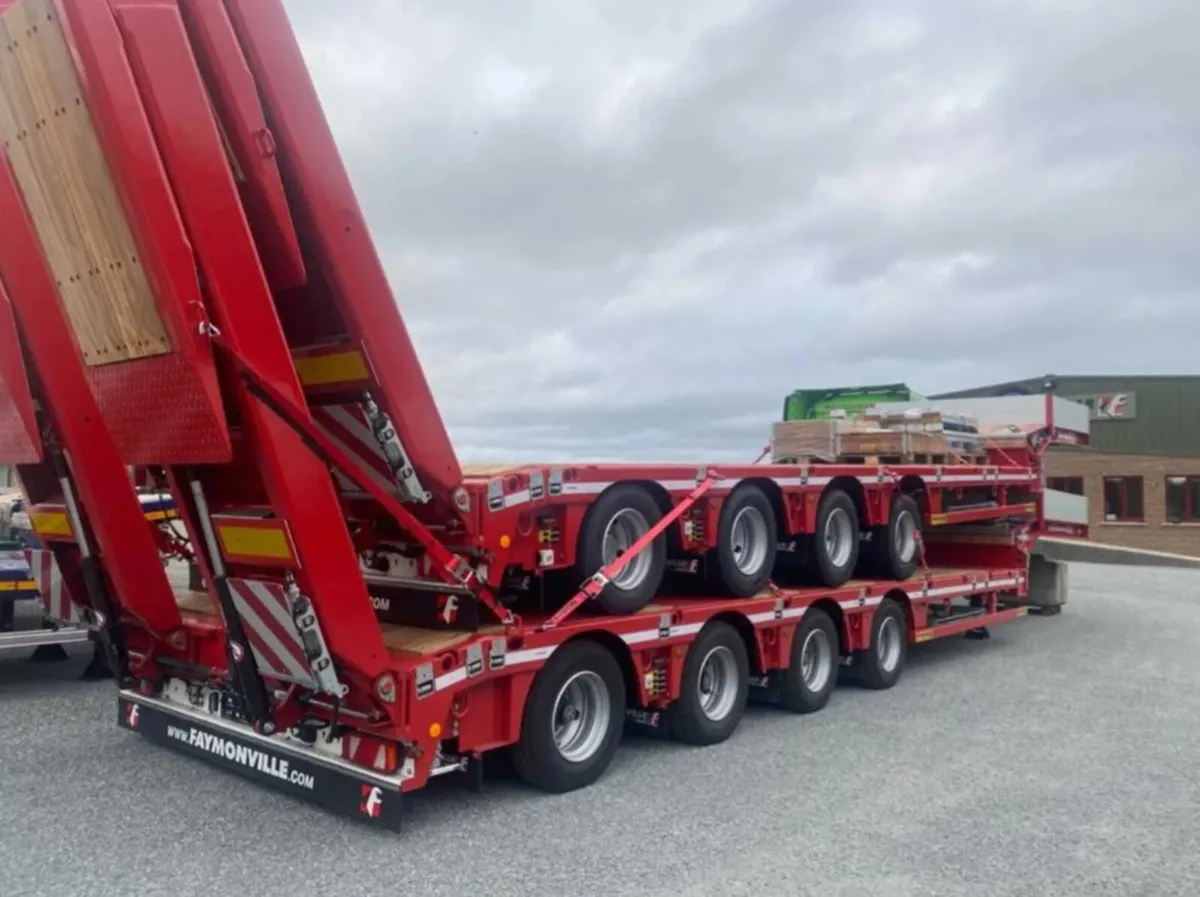 FAYMONVILLE 4 AXLE 9FT WIDE TRAILERS IN STOCK - Image 1