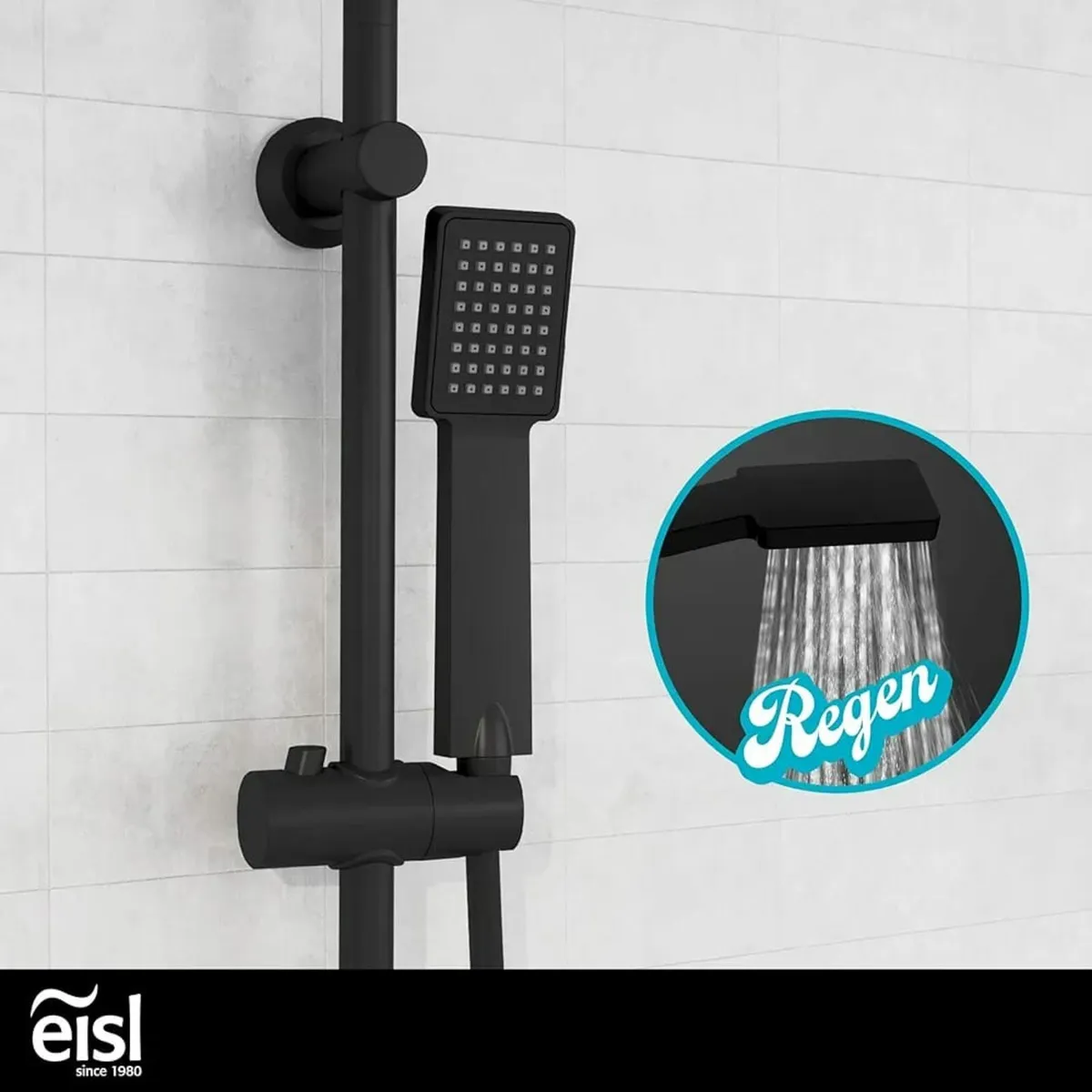 Easy Energy DX12004BL-A Shower Set Black Shower Sy - Image 3