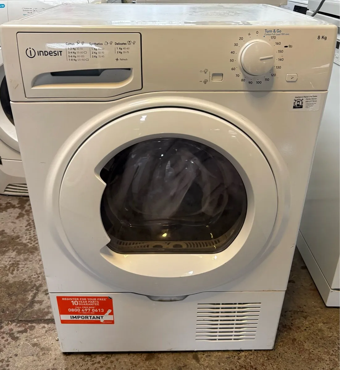 Indesit Condenser Dryer - 8kg Drum