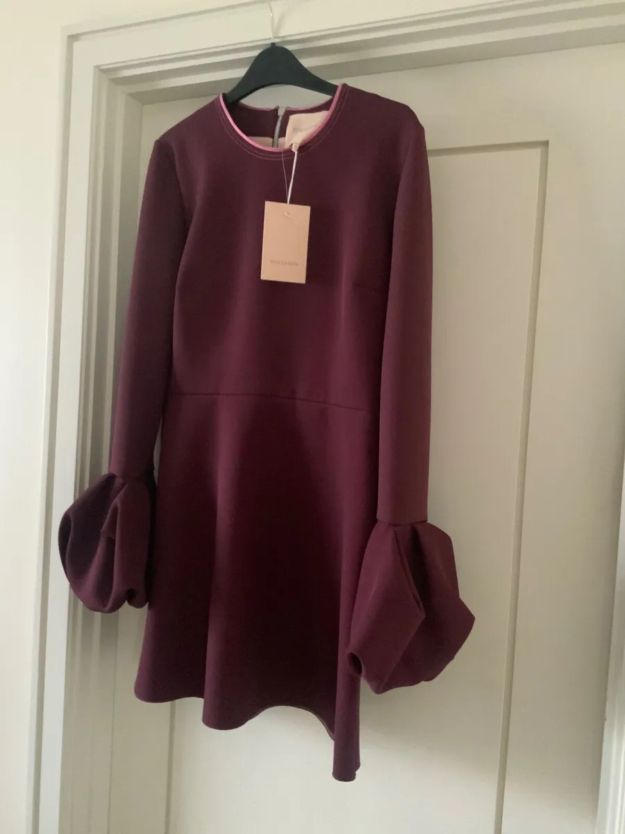 Roksanda NEW  burgundy Dress midi - Image 3