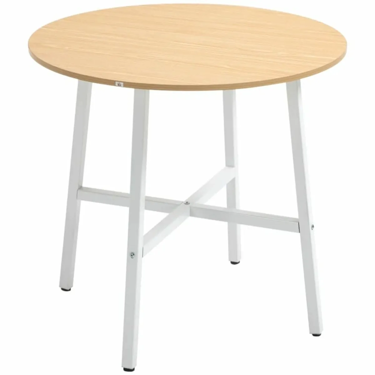 Dining table, industrial style, rounded design, st - Image 1