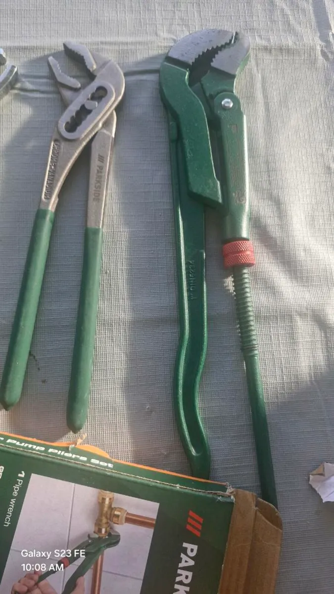 Parkside plumbing pliers set 3 piece unused - Image 2