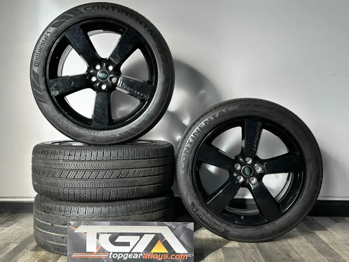 22" GENUINE OEM DEFENDER STYLE L663 WHEELS & CONTI - Image 1