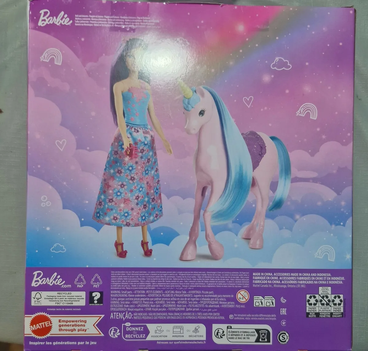 Barbie Dreamtopia Magical Lights Unicorn with Rain - Image 2