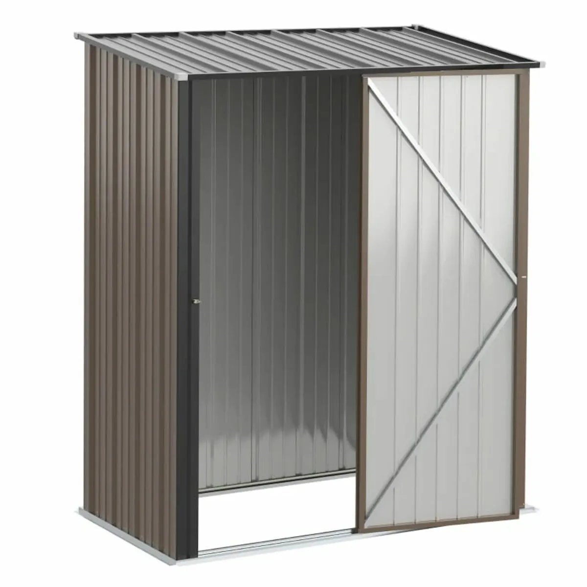5.3ft× 3.1ft Outdoor Storage Shed, Steel Garden Sh - Image 2