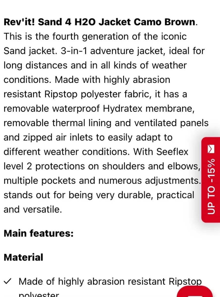 REVIT SAND 4 JACKET + TROUSERS - Image 2