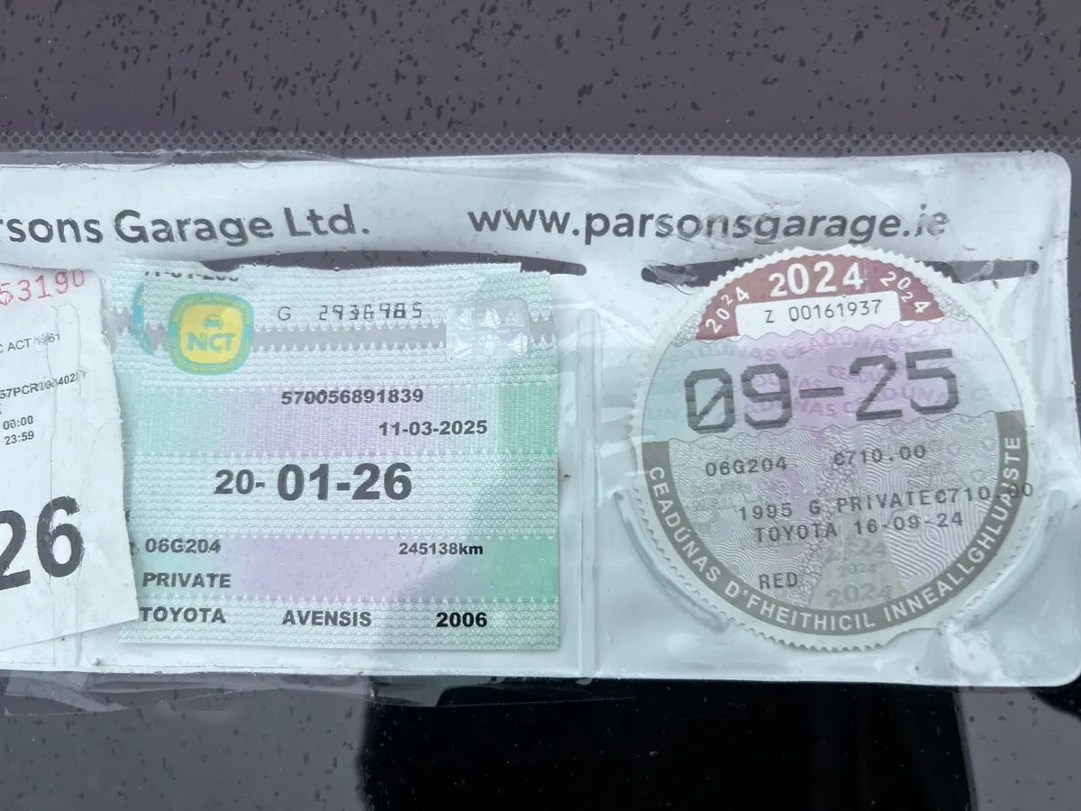 06 Avensis 2.0  D4D  NCT 1/26 - Image 3