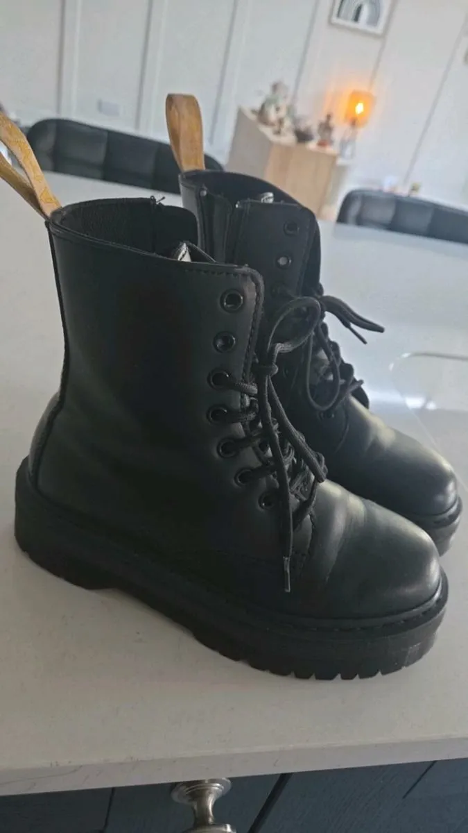 Women's Black DM Boots - Image 1