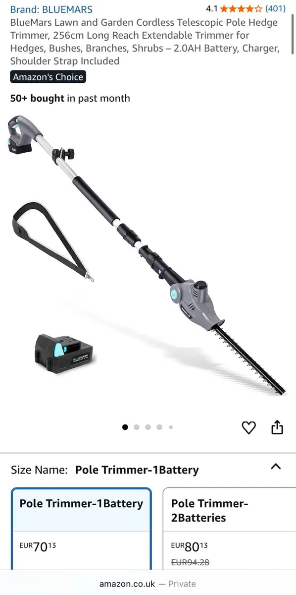 Telescopic Hedge Trimmer - Image 1