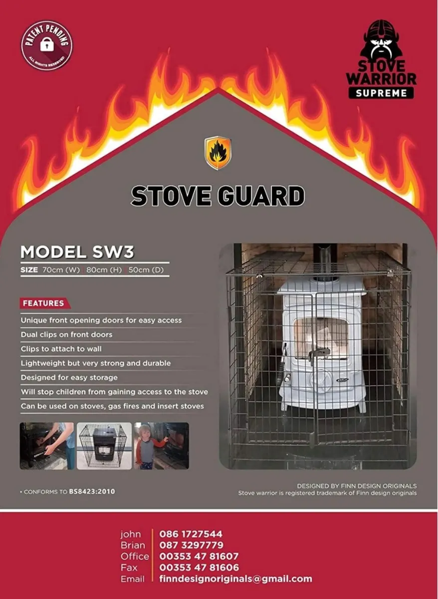 Stove Guard, Nursery Fire Guard, Unique design , - Image 4