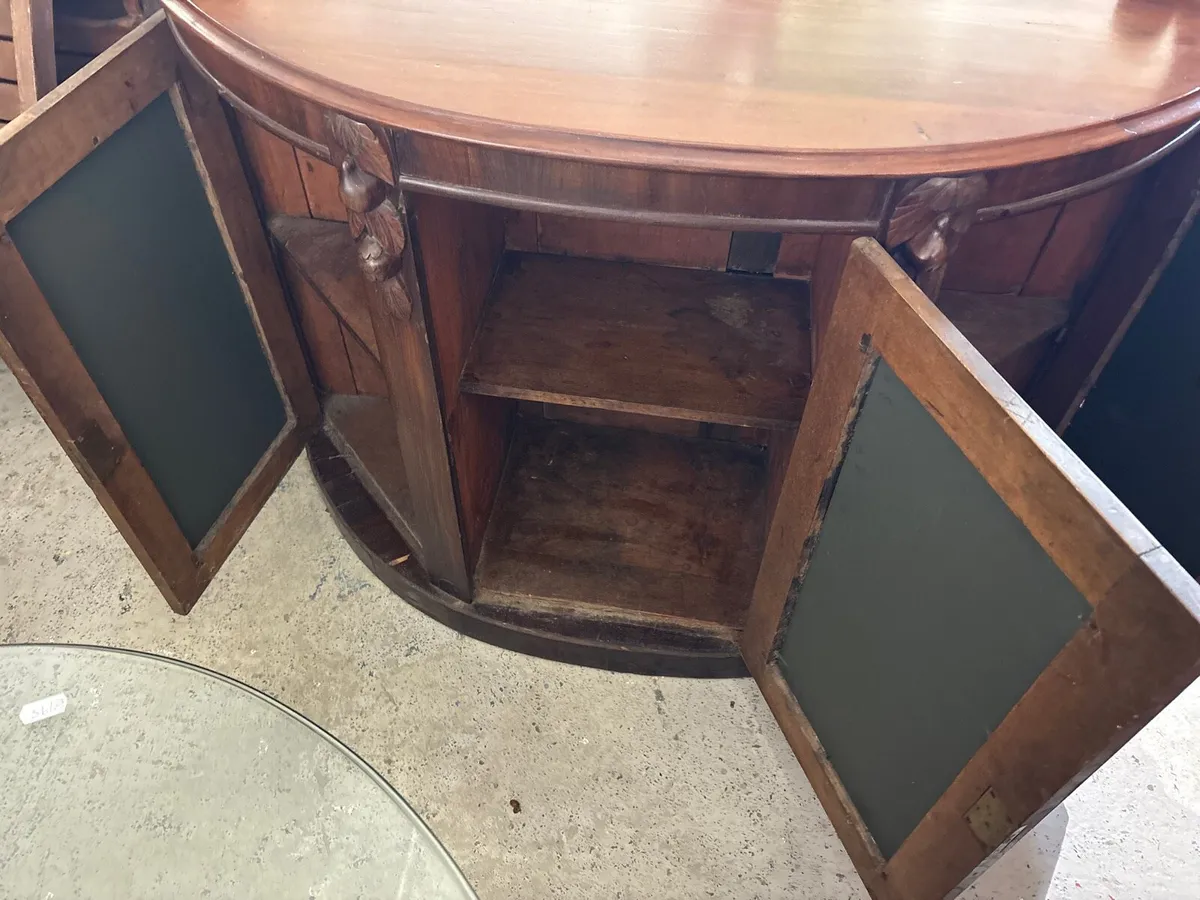 Victorian beer teak mirrored Credenza - Image 4