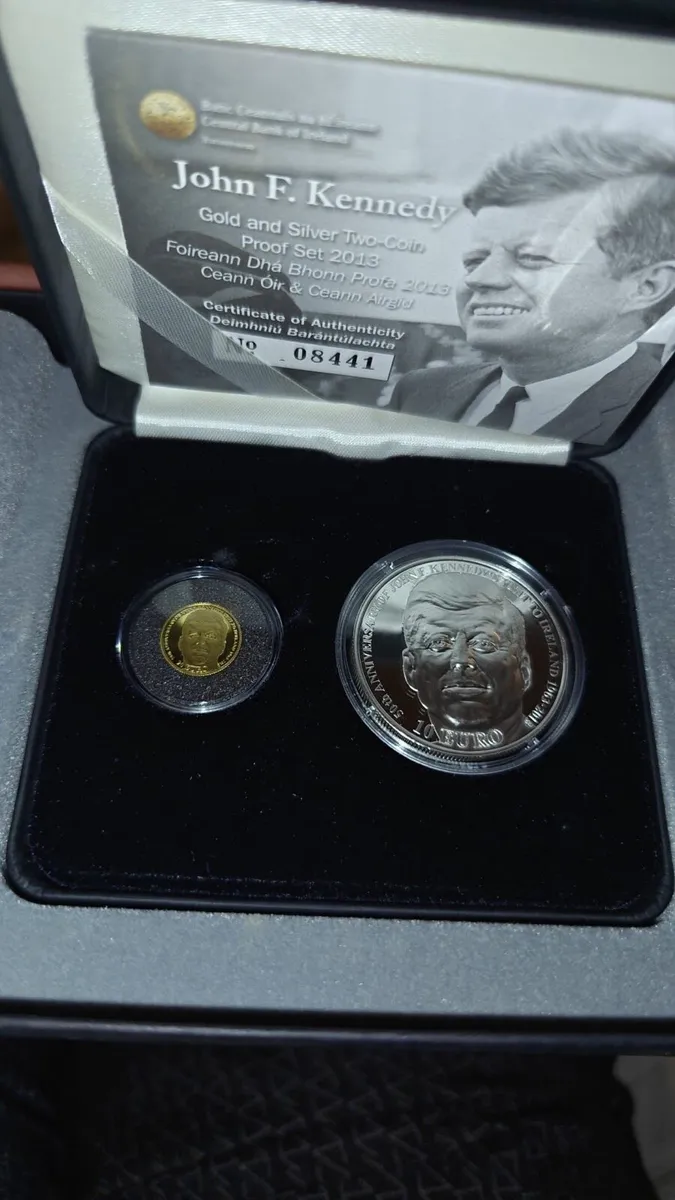 JFK €20 Gold Proof and €10 Silver Proof Two - Image 1