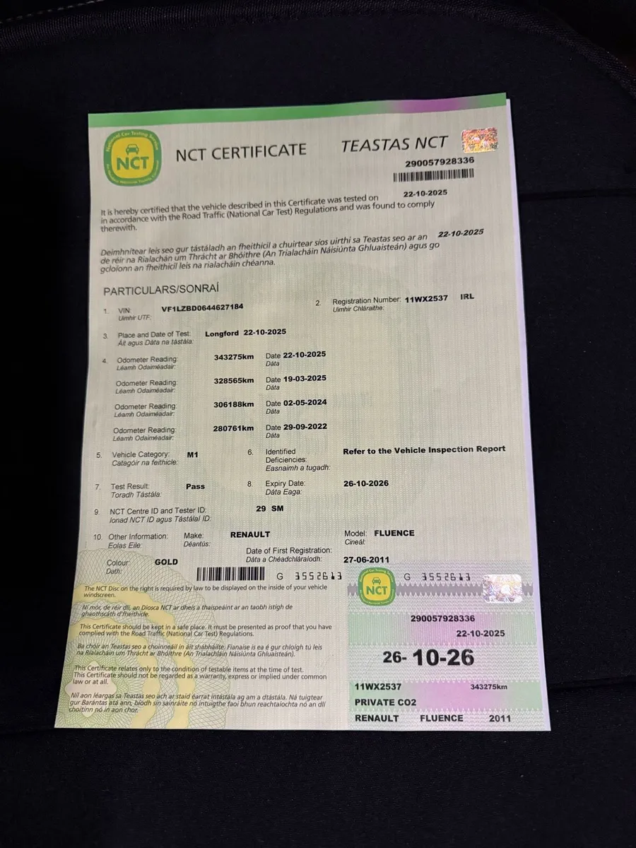 Renault Fluence New NCT end TAX Perfect Car  Swap - Image 2