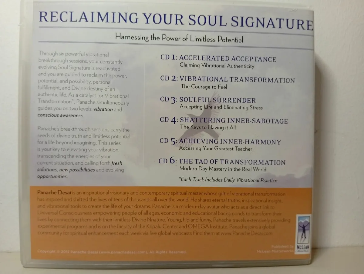 Panache Desai Reclaiming Your Soul Signature 6 cd - Image 2