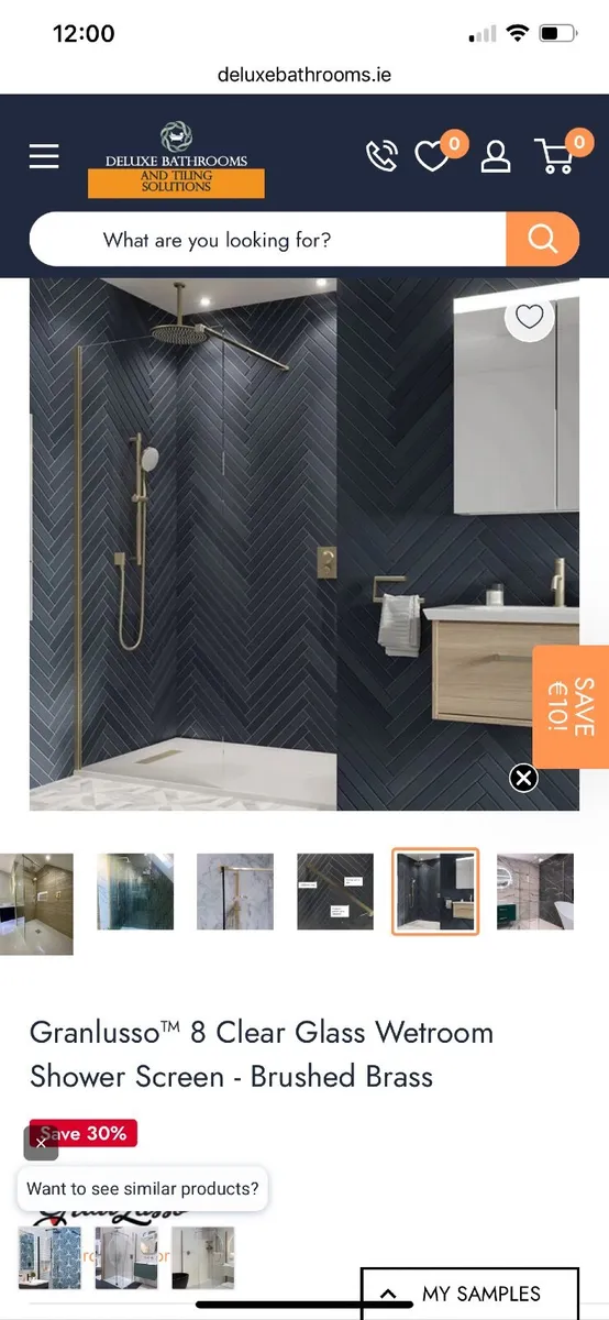 Wetroom screen - Image 1