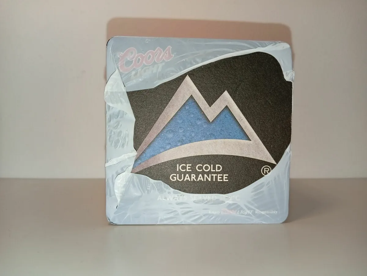 Coors Light Gripping Refreshment unopened beer mat - Image 3