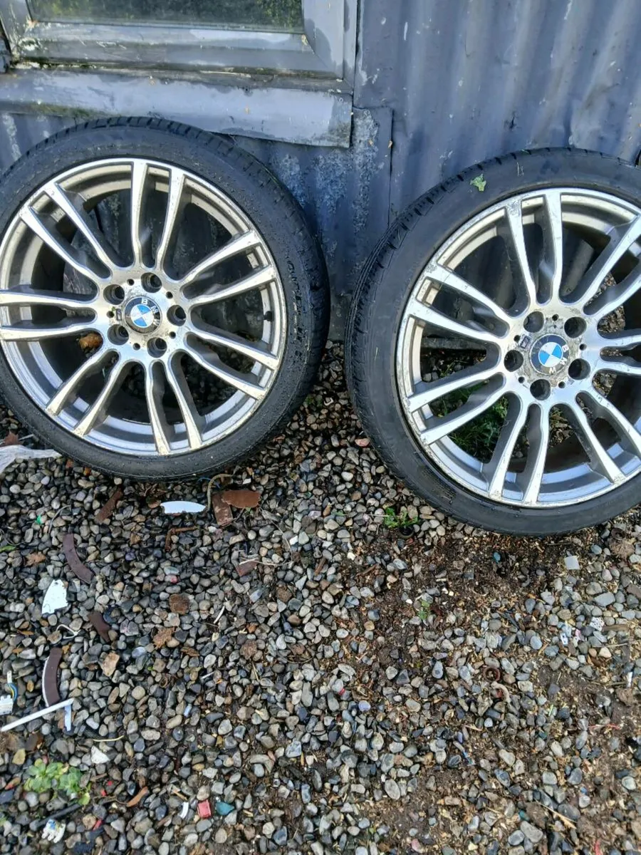 , 2 BMW wheels tyres 80% size 19 sport lo profi - Image 1