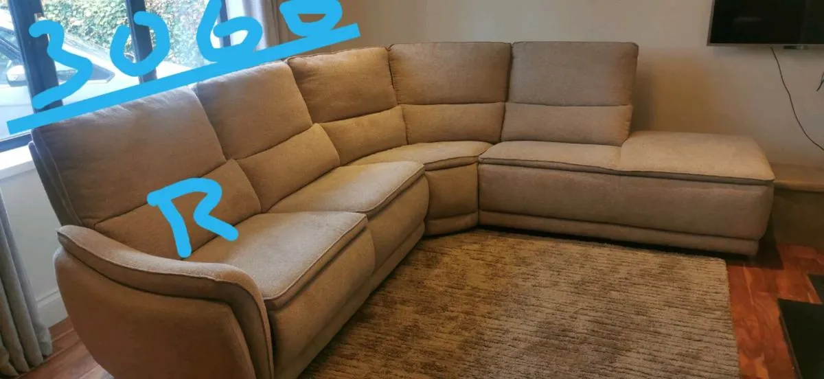 Brand new fabric L Sofa/Couch with Chaise for sale - Image 2