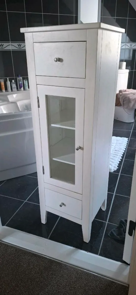 Tall bathroom cabnet 45" x 14" x 14" - Image 3