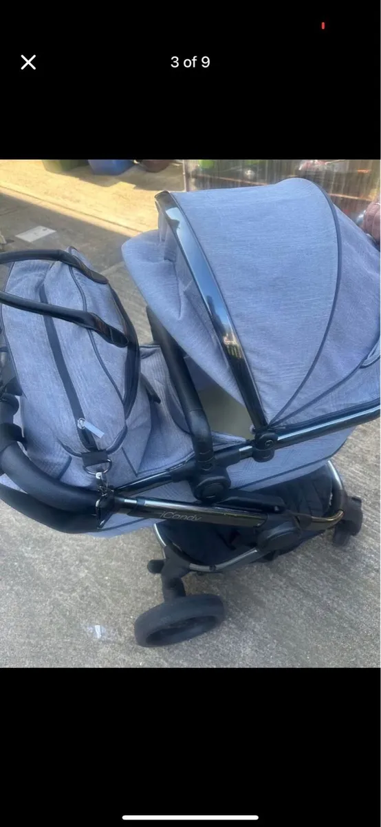 🍼ICandy pram & Buggy - Grey - Excellent condition - Image 2