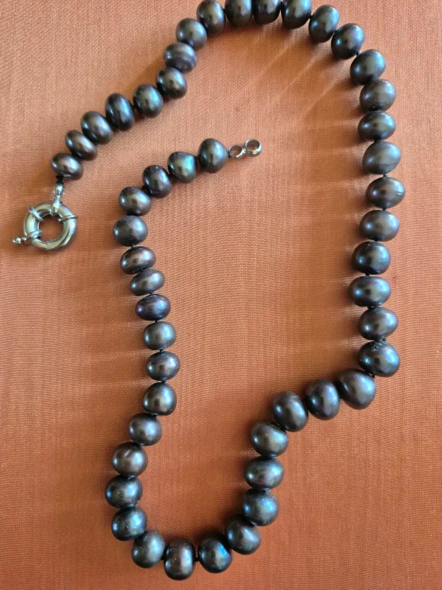 Genuine Peacock Pearl Necklace - Image 1