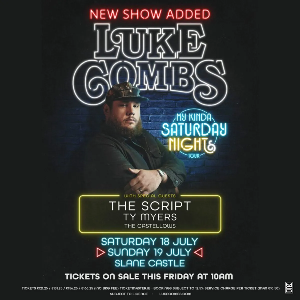 2 x Luke Combs Tickets – Slane, Sunday 19th July