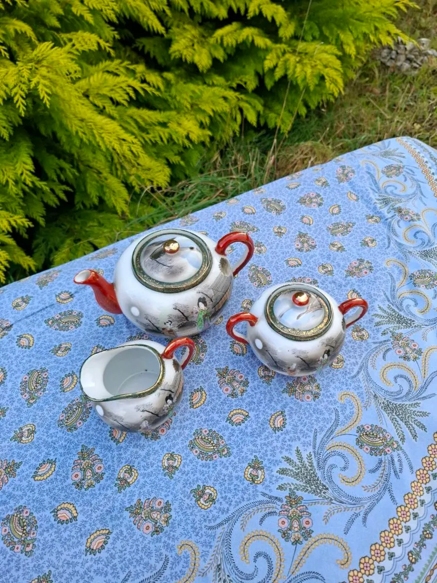 By post only asian china tea set - Image 2