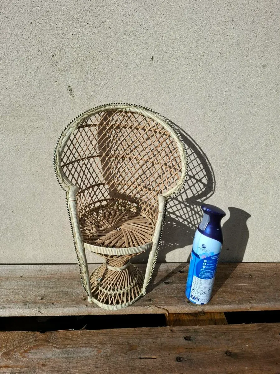 By post only decorative rattan stand chair - Image 2