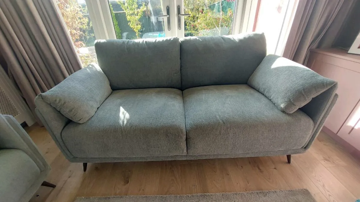 2 Seater Sage Green Moby couch - Image 1