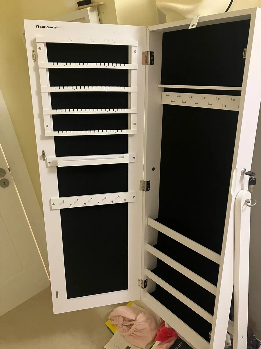 Jewellery cabinet with full length mirror - Image 2