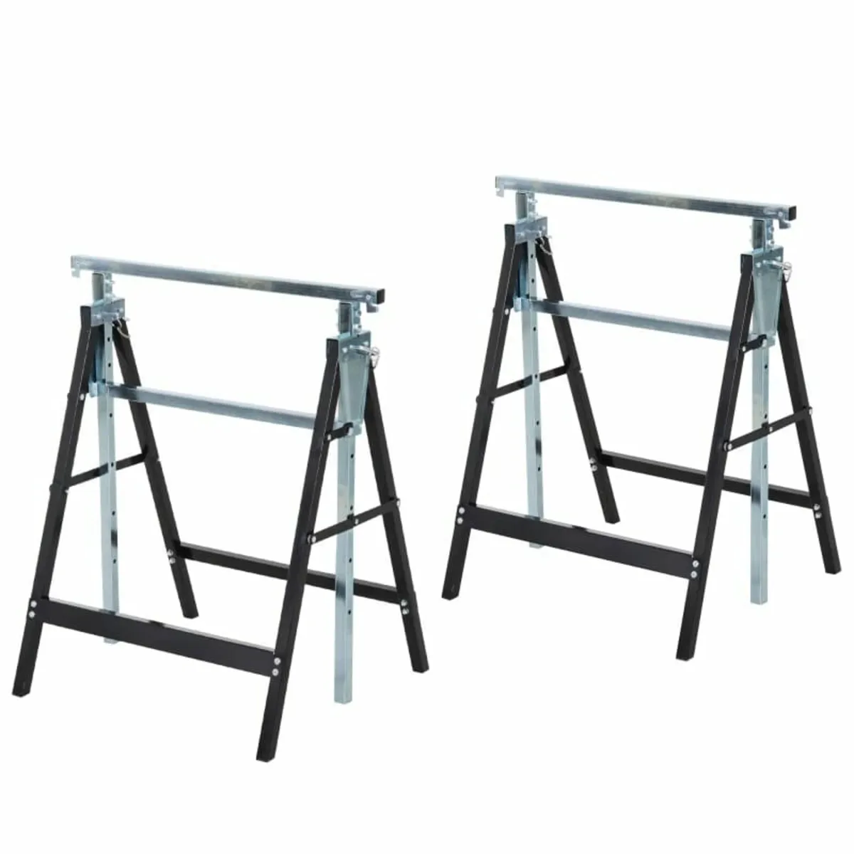 Set of 2 Adjustable Telescopic Builders Trestle DI - Image 2