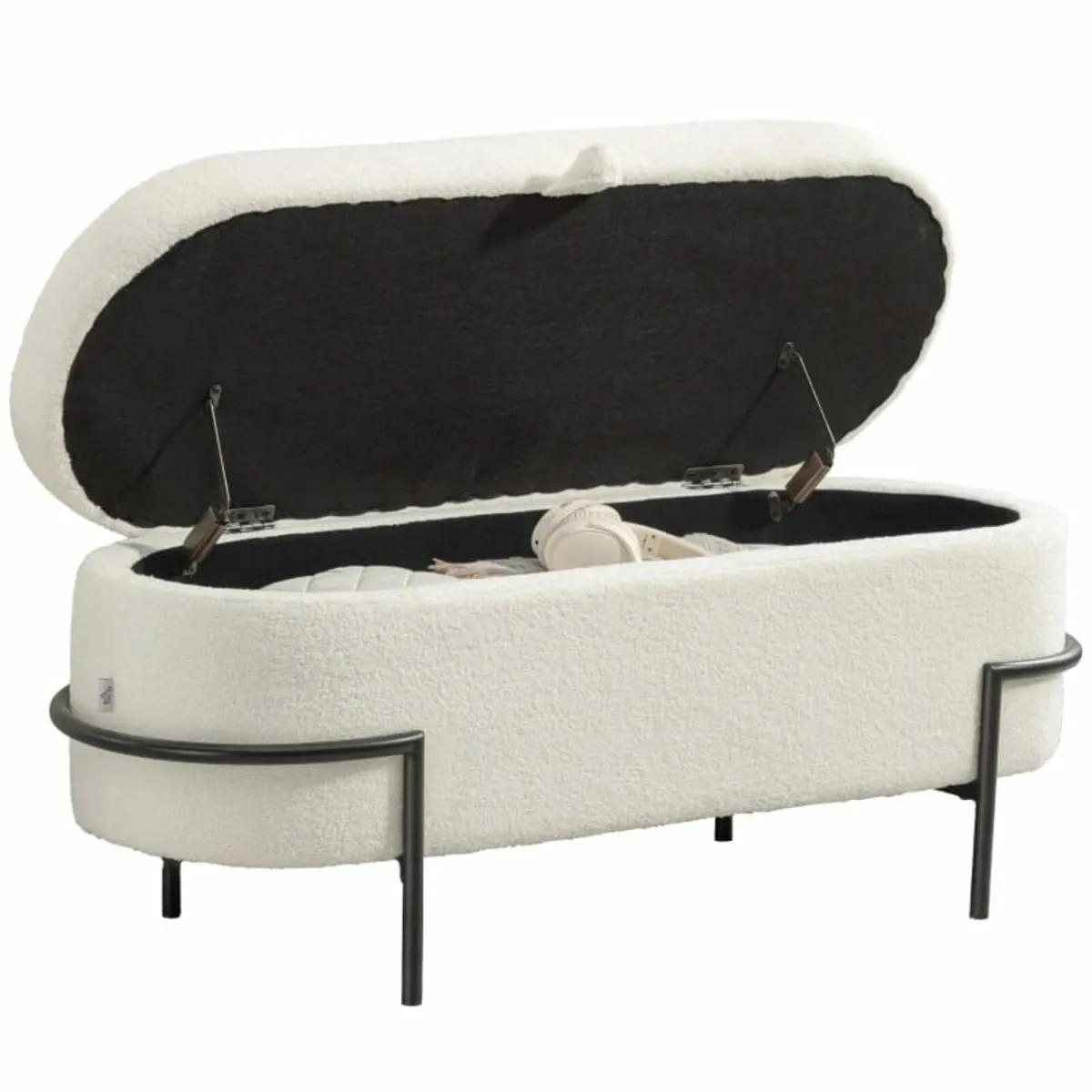 Storage stool, seat stool with lid and storage, st - Image 2