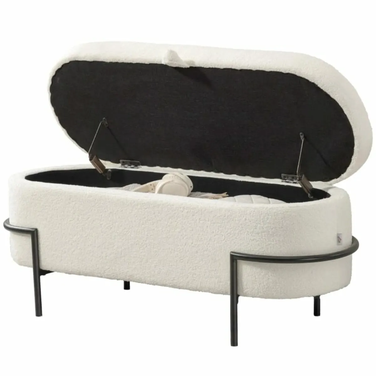 Storage stool, seat stool with lid and storage, st - Image 4