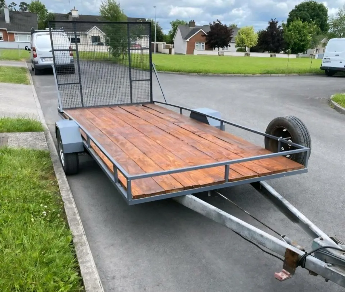 Ride on mower/Large singe axle Trailer Combo - Image 2