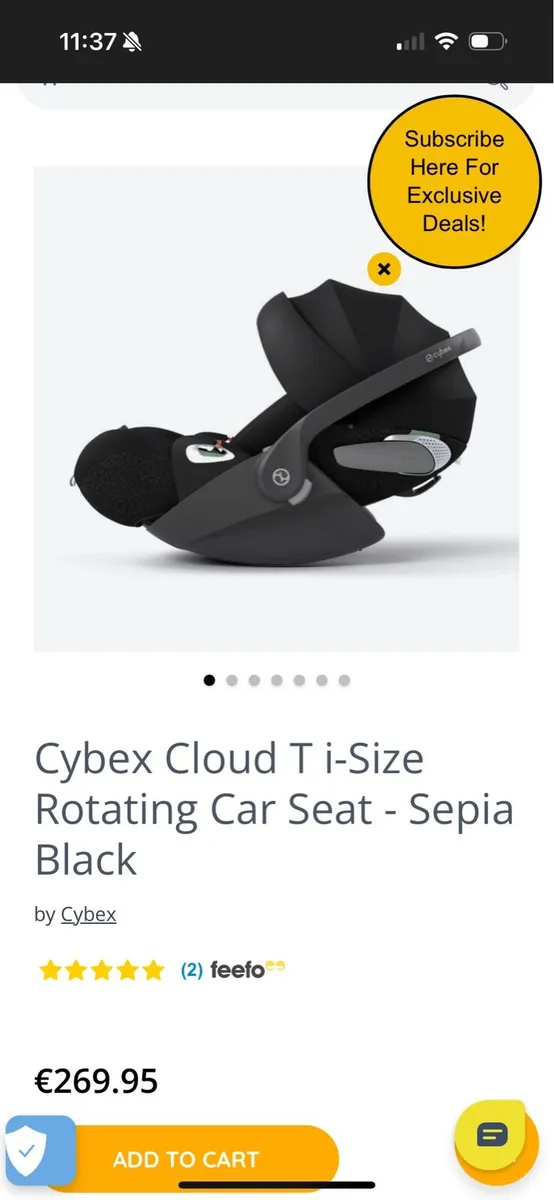 Cybex Cloud T i-size Rotating Car Seat - Image 4