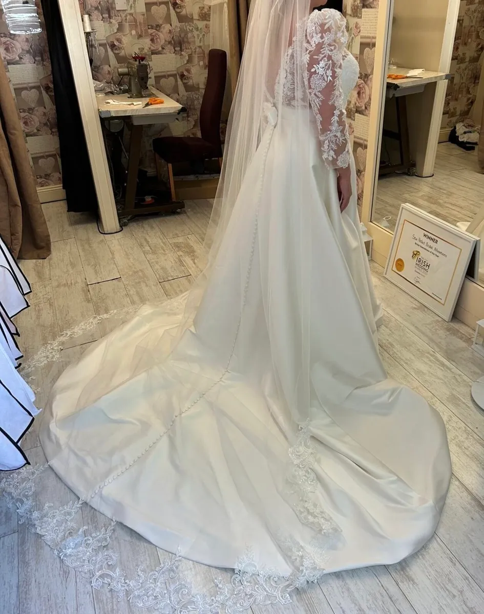 Justin Alexander Signature mikado wedding dress - Image 4