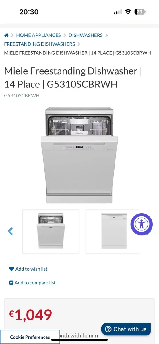 New Melie dishwasher