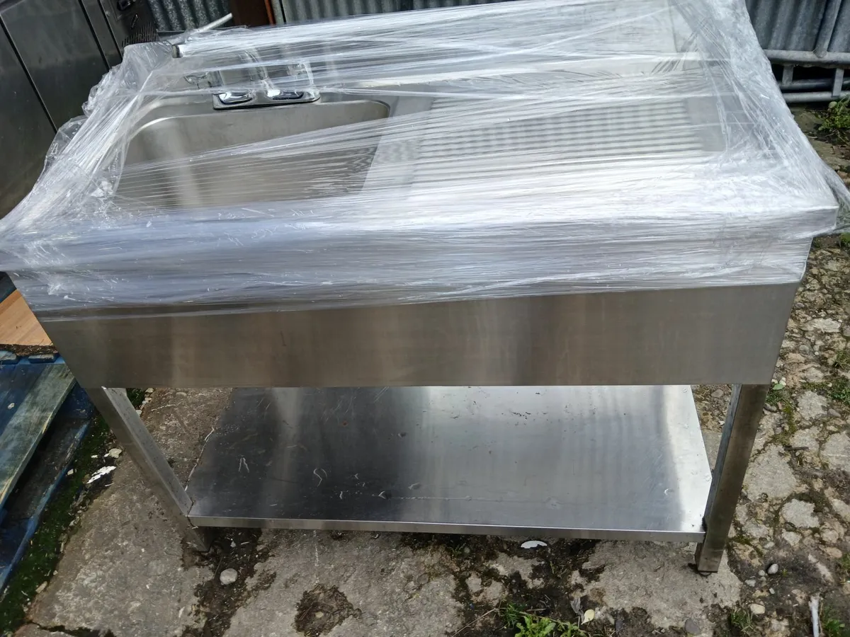 Staneless steel cabbinet double sink unit - Image 2