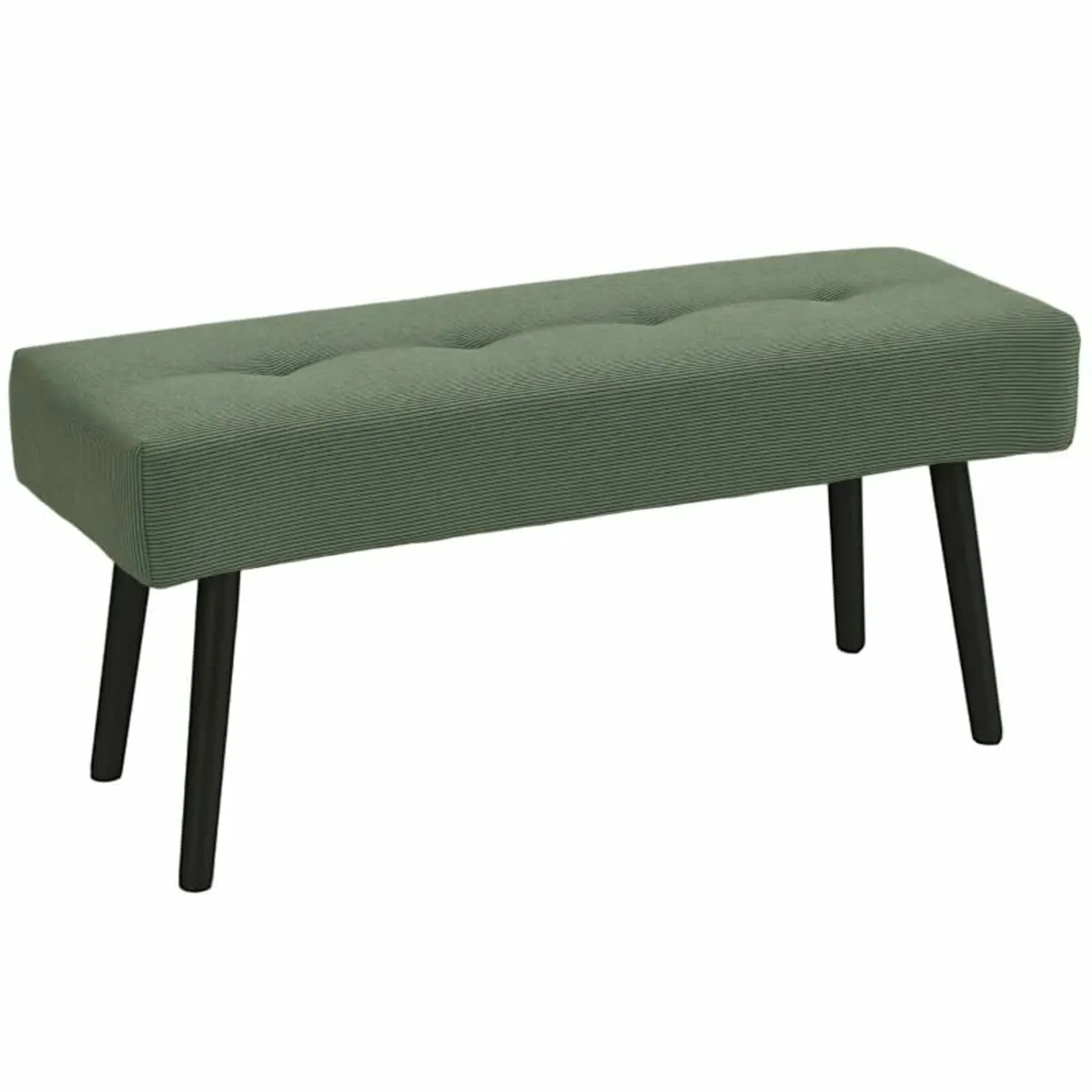 Upholstered Bench with Cord Upholstery, Bed Bench - Image 1