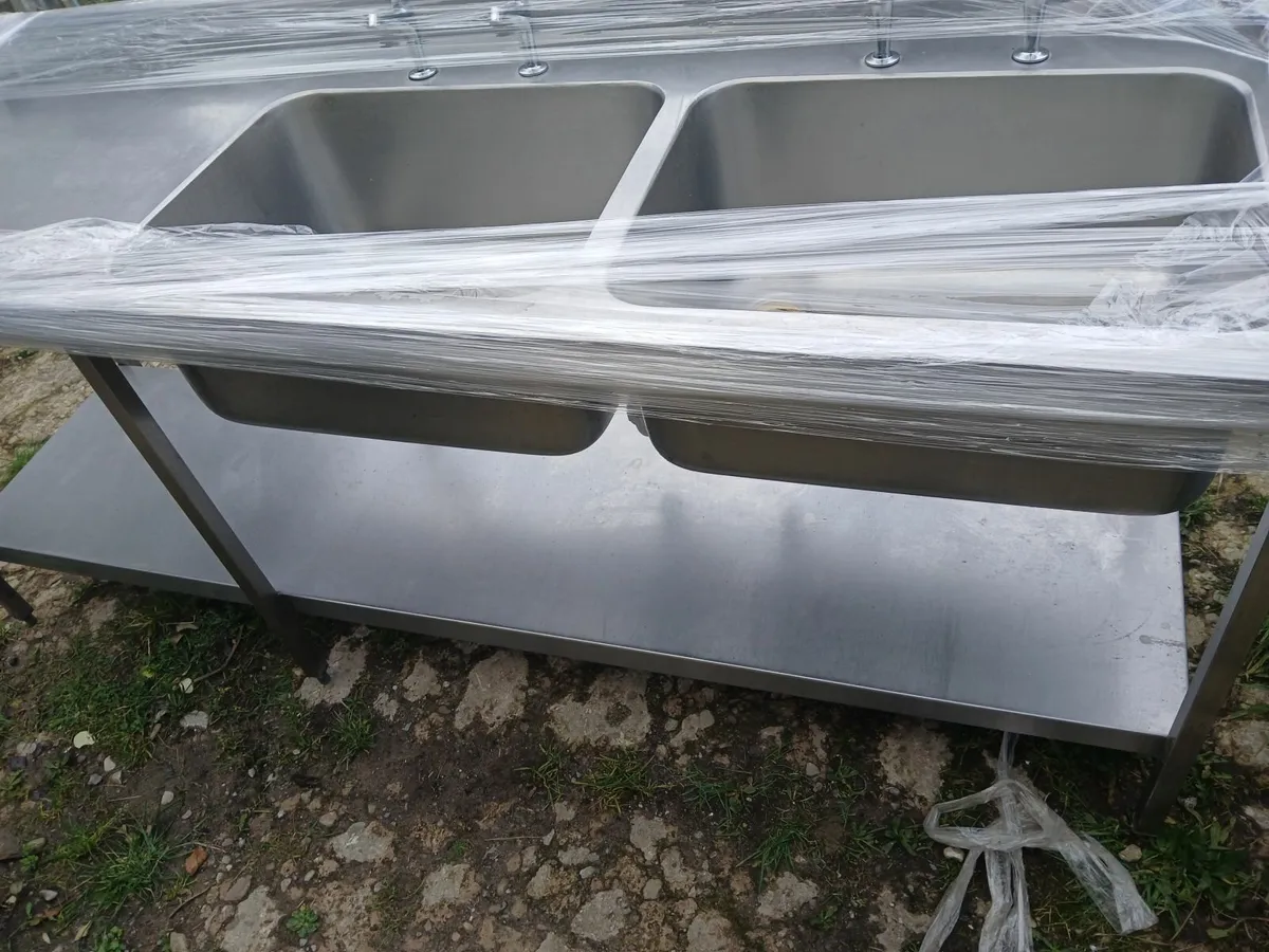 Staneless steel cabbinet double sink unit - Image 4