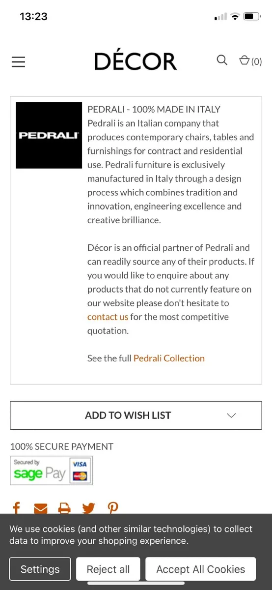 Pedrali Marble Side Table - Image 3