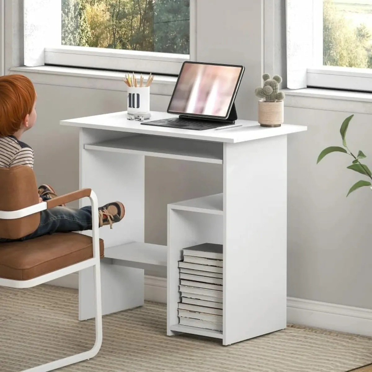 Computer Desk, Desk, Particleboard, Metal, 80 x 45 - Image 4
