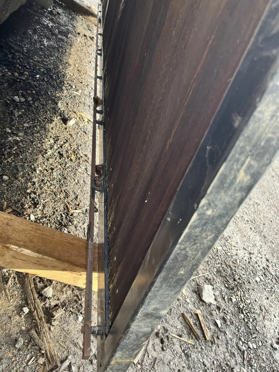 Large Wooden sliding Gates with rollers inc - Image 2
