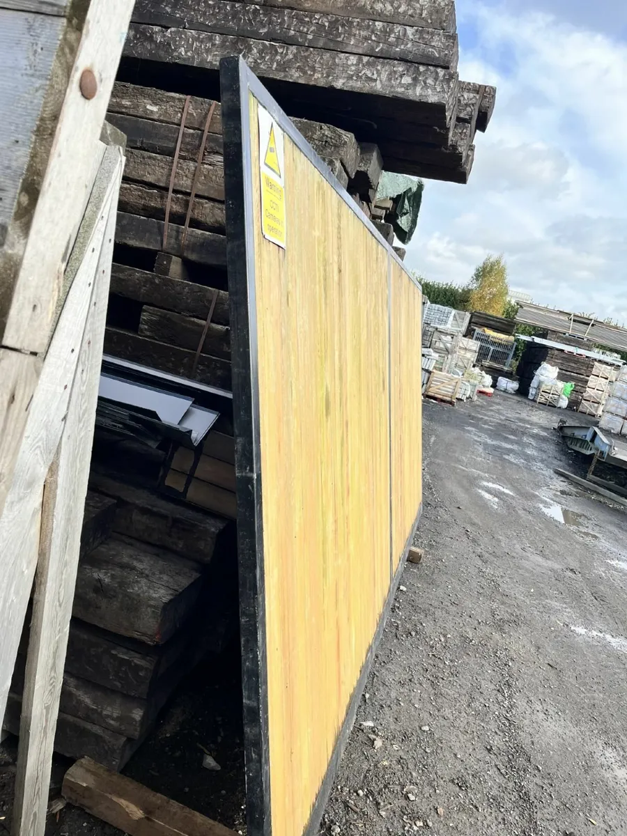 Large Wooden sliding Gates with rollers inc - Image 4