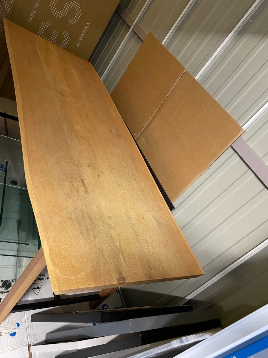 Solid Oak Dining Table - Image 1