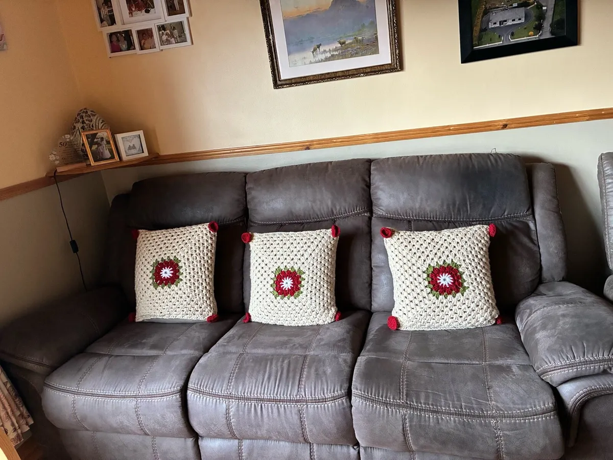 3 seater sofa and 2 seater sofa & Double bed - Image 3