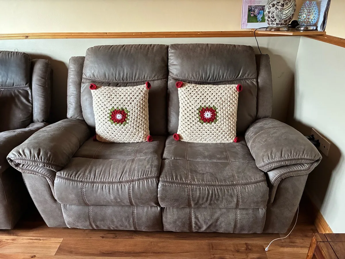 3 seater sofa and 2 seater sofa & Double bed - Image 4