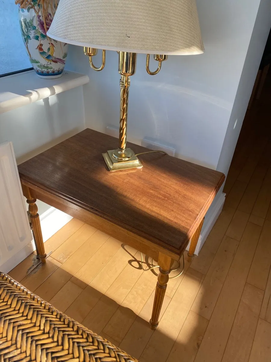 Two Side wooden  tables - Image 1
