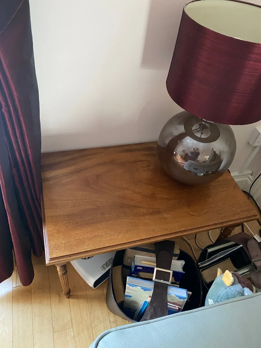 Two Side wooden  tables - Image 2