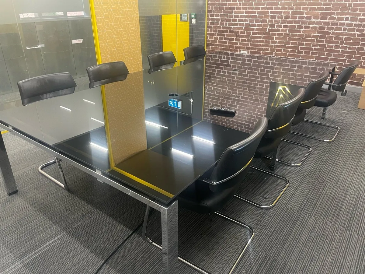 Boardroom table and chairs - Image 1